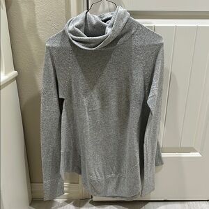 Cozy Gray Cowl Neck Sweater